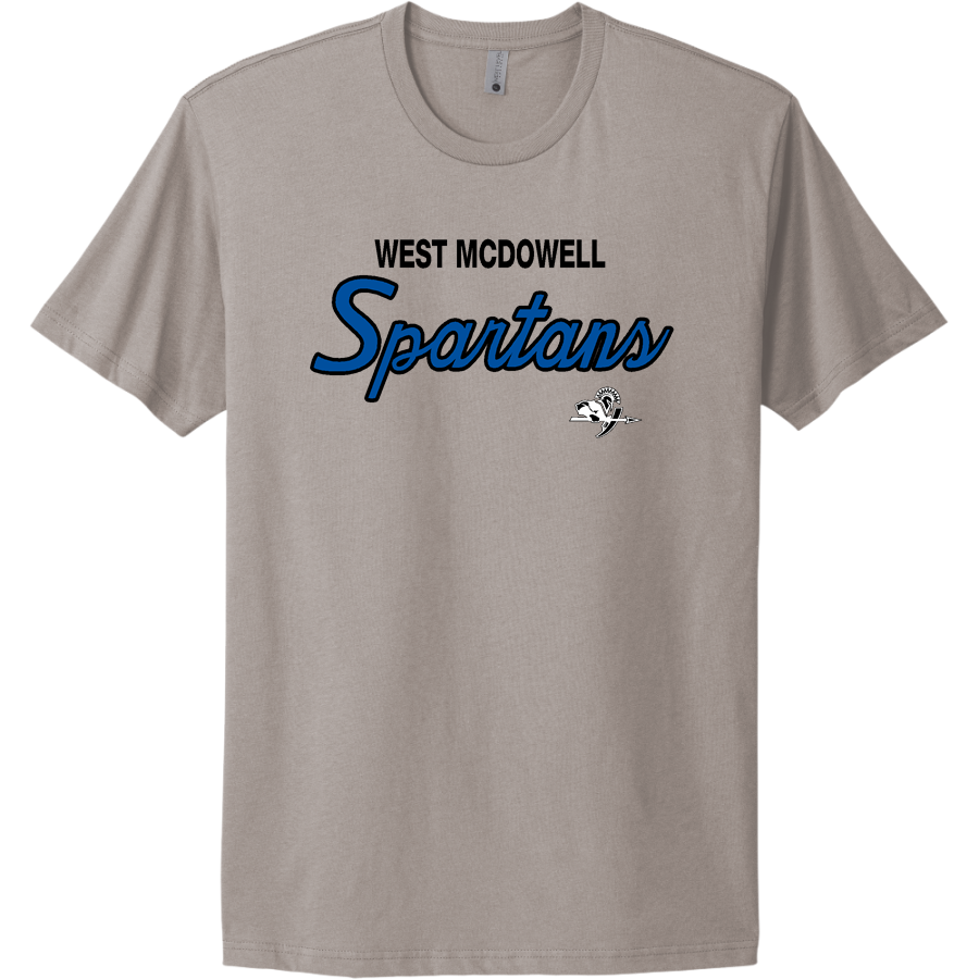 West Mcdowell Spartans <span class="pdp-name-mascot">West Mcdowell Spartans</span> Next Level Apparel Unisex Cotton Tee