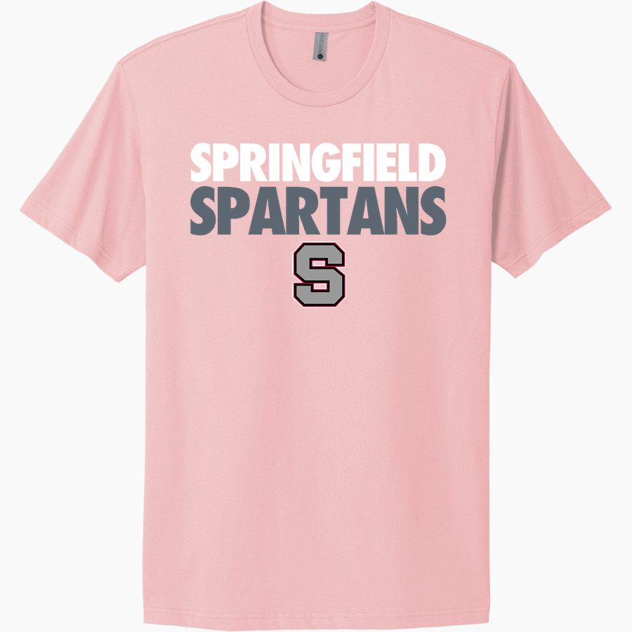 SPRINGFIELD SPARTANS The Online Store <span class="pdp-name-mascot">SPRINGFIELD SPARTANS</span> Next Level Apparel Unisex Cotton Tee