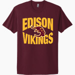 EDISON HIGH SCHOOL VIKINGS Next Level Apparel Unisex Cotton Tee Front Thumbnail
