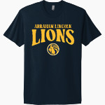 ABRAHAM LINCOLN HIGH SCHOOL LIONS Next Level Apparel Unisex Cotton Tee Front Thumbnail