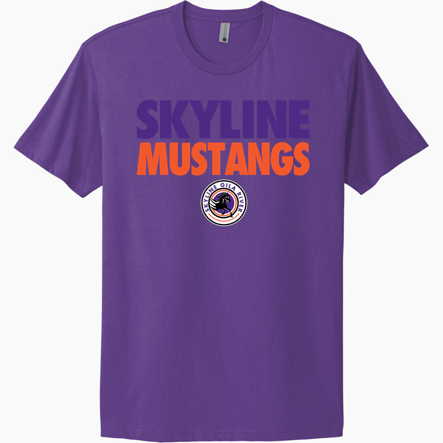 Skyline Gila River Mustangs <span class="pdp-name-mascot">Skyline Mustangs</span> Next Level Apparel Unisex Cotton Tee