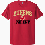 ATHENS HIGH SCHOOL RED HAWKS <span class="pdp-name-mascot">ATHENS RED HAWKS</span> Next Level Apparel Unisex Cotton Tee Front Thumbnail