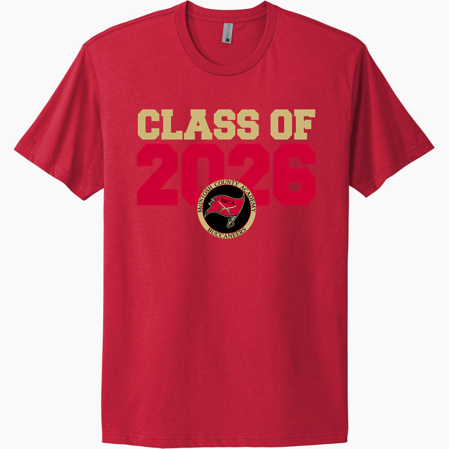 MCINTOSH COUNTY ACADEMY BUCCANEERS <span class="pdp-name-mascot">MCINTOSH COUNTY ACADEMY BUCCANEERS</span> Next Level Apparel Unisex Cotton Tee