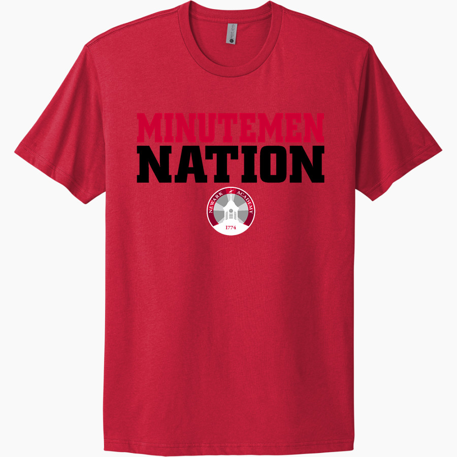 NEWARK ACADEMY MINUTEMEN Next Level Apparel Unisex Cotton Tee
