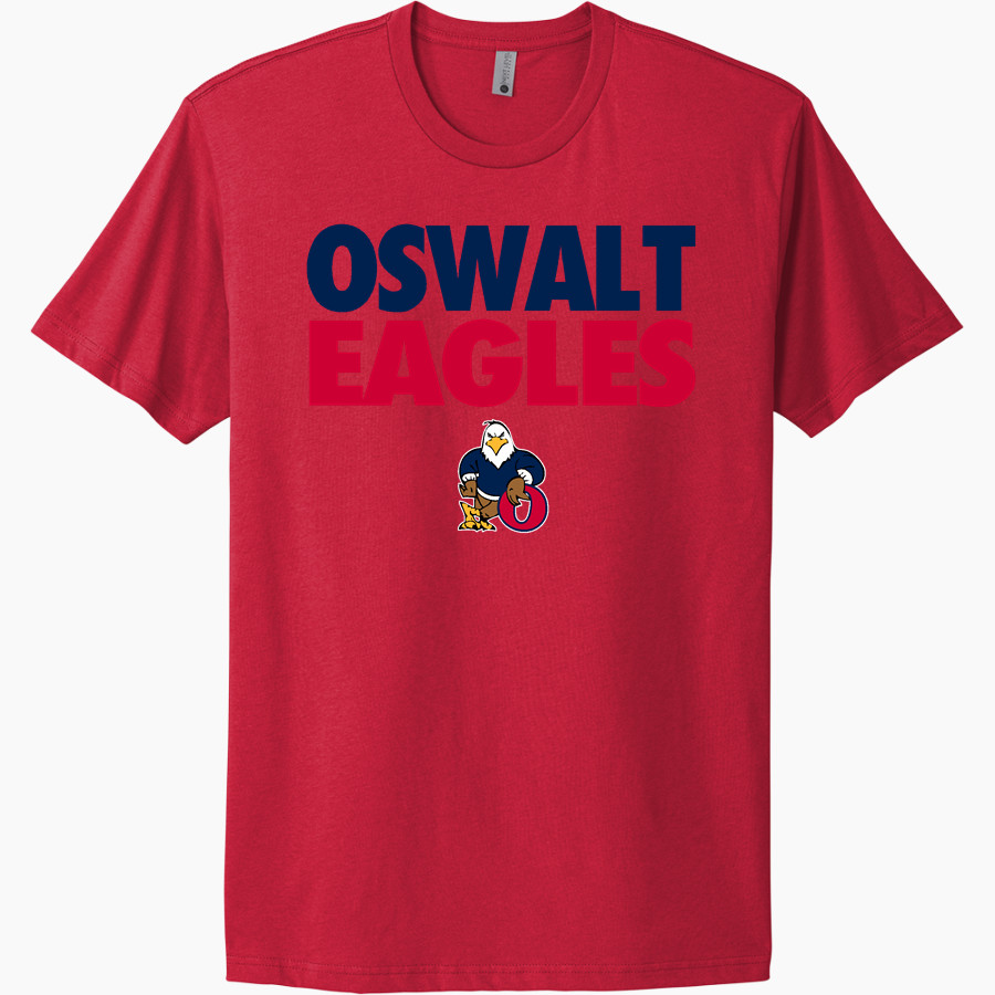 Oswalt Eagles <span class="pdp-name-mascot">Oswalt Academy Eagles</span> Next Level Apparel Unisex Cotton Tee