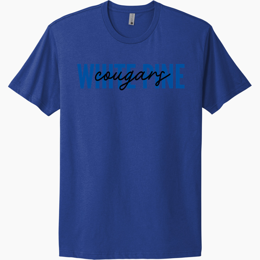 White Pine Cougars <span class="pdp-name-mascot">White Pine Cougars</span> Next Level Apparel Unisex Cotton Tee