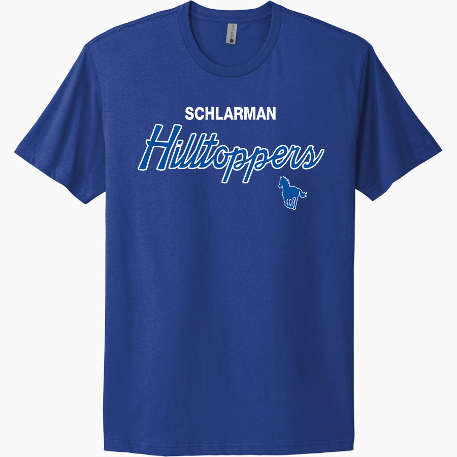 SCHLARMAN HIGH SCHOOL HILLTOPPERS <span class="pdp-name-mascot">SCHLARMAN HILLTOPPERS</span> Next Level Apparel Unisex Cotton Tee