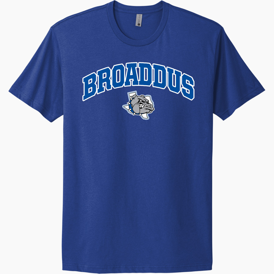 BROADDUS HIGH SCHOOL BULLDOGS <span class="pdp-name-mascot">BROADDUS BULLDOGS</span> Next Level Apparel Unisex Cotton Tee