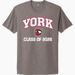 York Falcons Next Level Apparel Unisex Cotton Tee Front Thumbnail