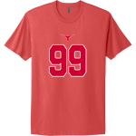 DOVER HIGH SCHOOL LONGHORNS <span class="pdp-name-mascot">DOVER LONGHORNS</span> Next Level Apparel Unisex Cotton Tee Front Thumbnail