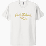 Oral Roberts Golden Eagles <span class="pdp-name-mascot">Oral Roberts Golden Eagles</span> Next Level Apparel Unisex Cotton Tee Front Thumbnail