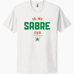 Communion of Saints School Sabres official sideline store Next Level Apparel Unisex Cotton Tee Front Thumbnail