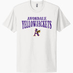 AVONDALE HIGH SCHOOL YELLOWJACKETS <span class="pdp-name-mascot">AVONDALE YELLOWJACKETS</span> Next Level Apparel Unisex Cotton Tee Front Thumbnail
