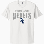 RITCHIE COUNTY HIGH SCHOOL REBELS <span class="pdp-name-mascot">RITCHIE COUNTY REBELS</span> Next Level Apparel Unisex Cotton Tee Front Thumbnail