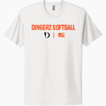 Dingerz Softball Dingerz <span class="pdp-name-mascot">Dingerz Softball Dingerz</span> Next Level Apparel Unisex Cotton Tee Front Thumbnail