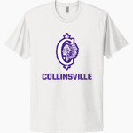 Collinsville Kahoks Next Level Apparel Unisex Cotton Tee Front Thumbnail