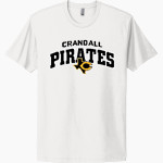 CRANDALL HIGH SCHOOL PIRATES <span class="pdp-name-mascot">CRANDALL PIRATES</span> Next Level Apparel Unisex Cotton Tee Front Thumbnail