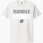 Dr. Thomas Randle Lions <span class="pdp-name-mascot">Thomas Randle HS Lions</span> Next Level Apparel Unisex Cotton Tee Front Thumbnail