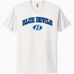 BRUNSWICK ATHLETIC FOUNDATION GO BIG BLUE <span class="pdp-name-mascot">BRUNSWICK BLUE DEVILS</span> Next Level Apparel Unisex Cotton Tee Front Thumbnail