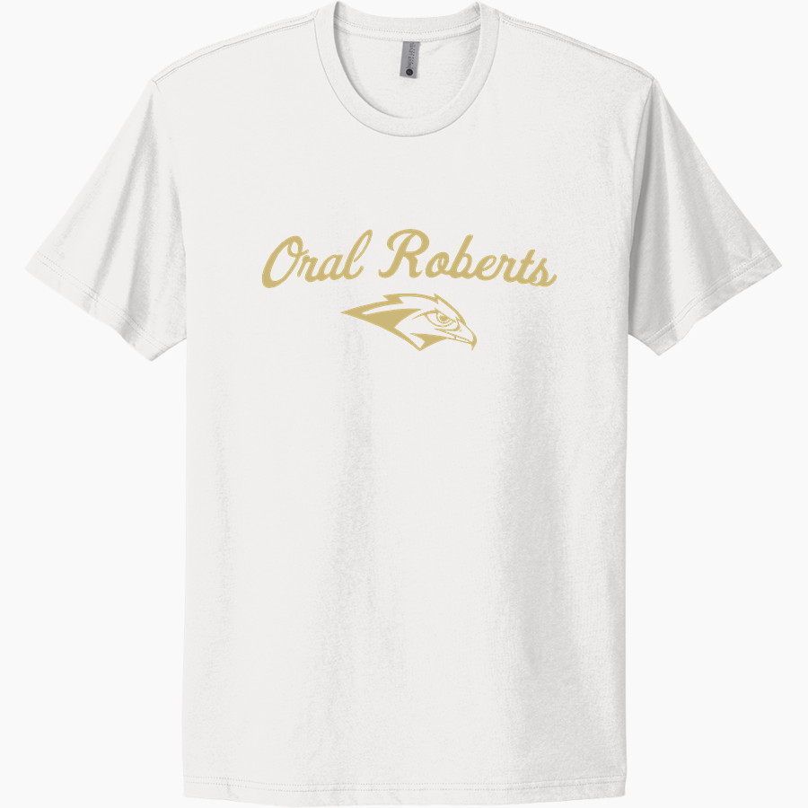 Oral Roberts Golden Eagles <span class="pdp-name-mascot">Oral Roberts Golden Eagles</span> Next Level Apparel Unisex Cotton Tee