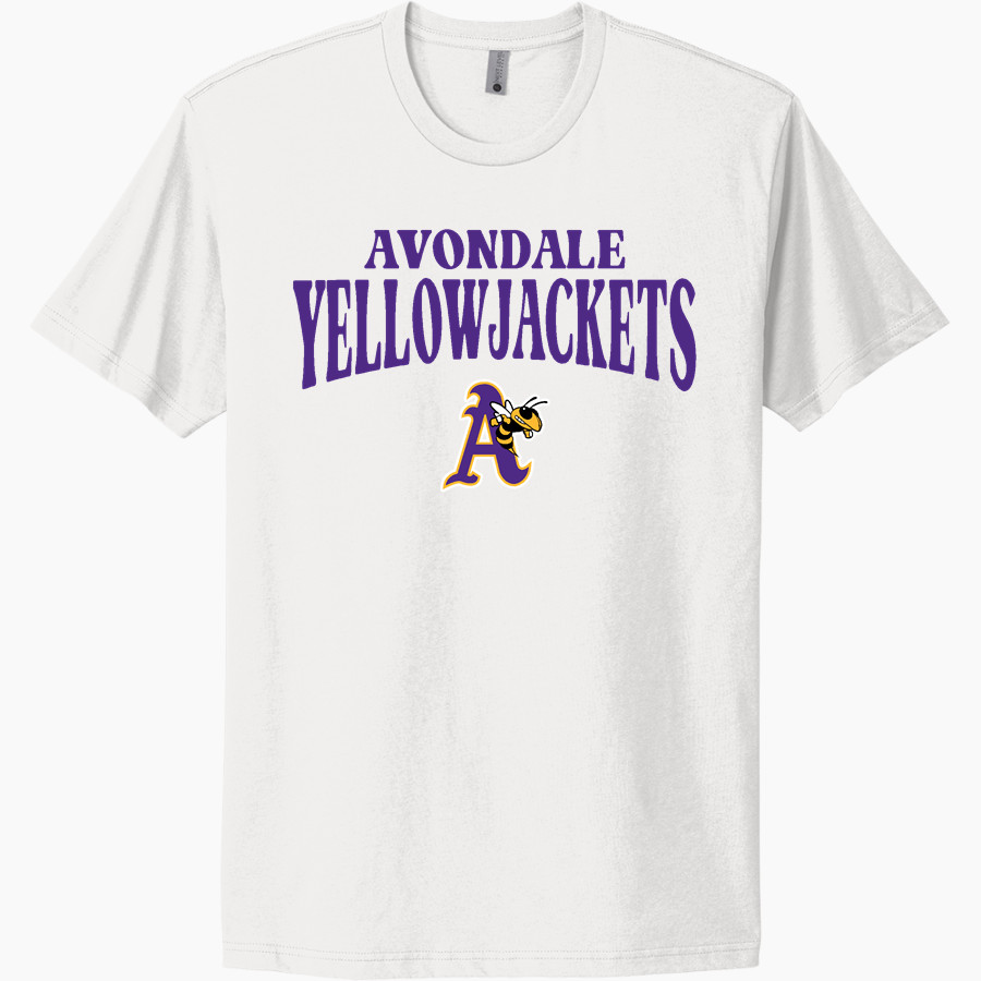AVONDALE HIGH SCHOOL YELLOWJACKETS <span class="pdp-name-mascot">AVONDALE YELLOWJACKETS</span> Next Level Apparel Unisex Cotton Tee