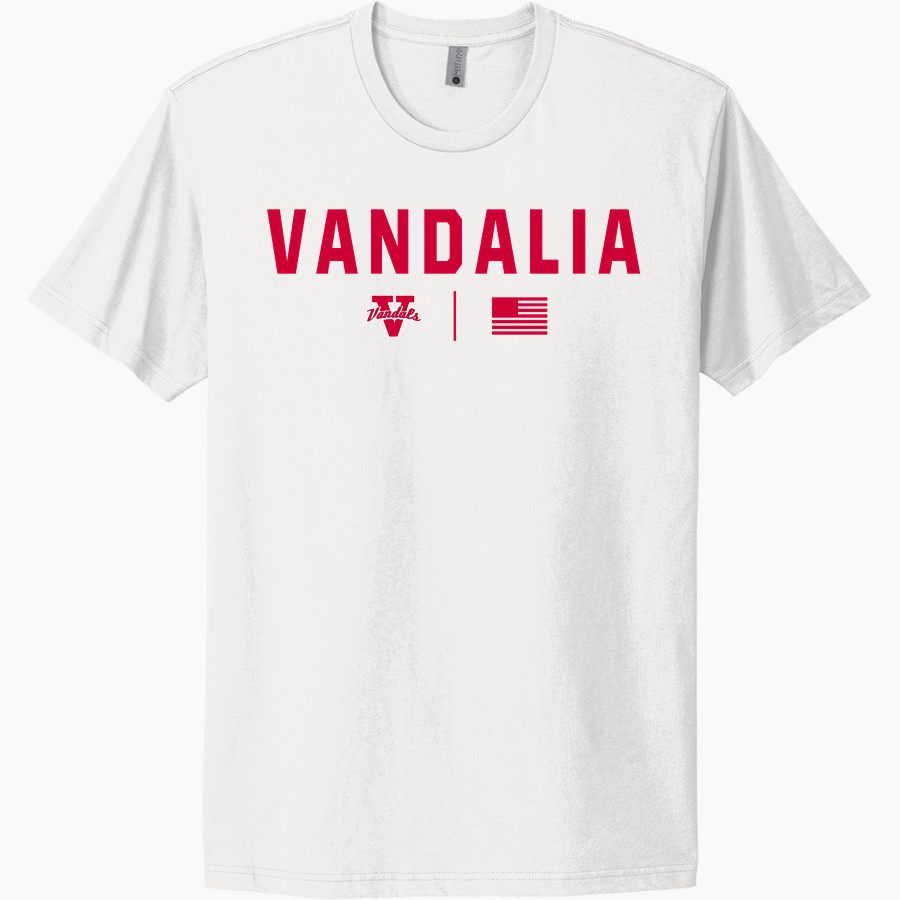 VANDALIA HIGH SCHOOL VANDALS Next Level Apparel Unisex Cotton Tee