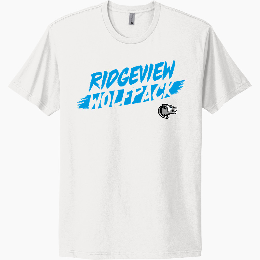 RIDGEVIEW HIGH SCHOOL WOLFPACK <span class="pdp-name-mascot">RIDGEVIEW WOLFPACK</span> Next Level Apparel Unisex Cotton Tee