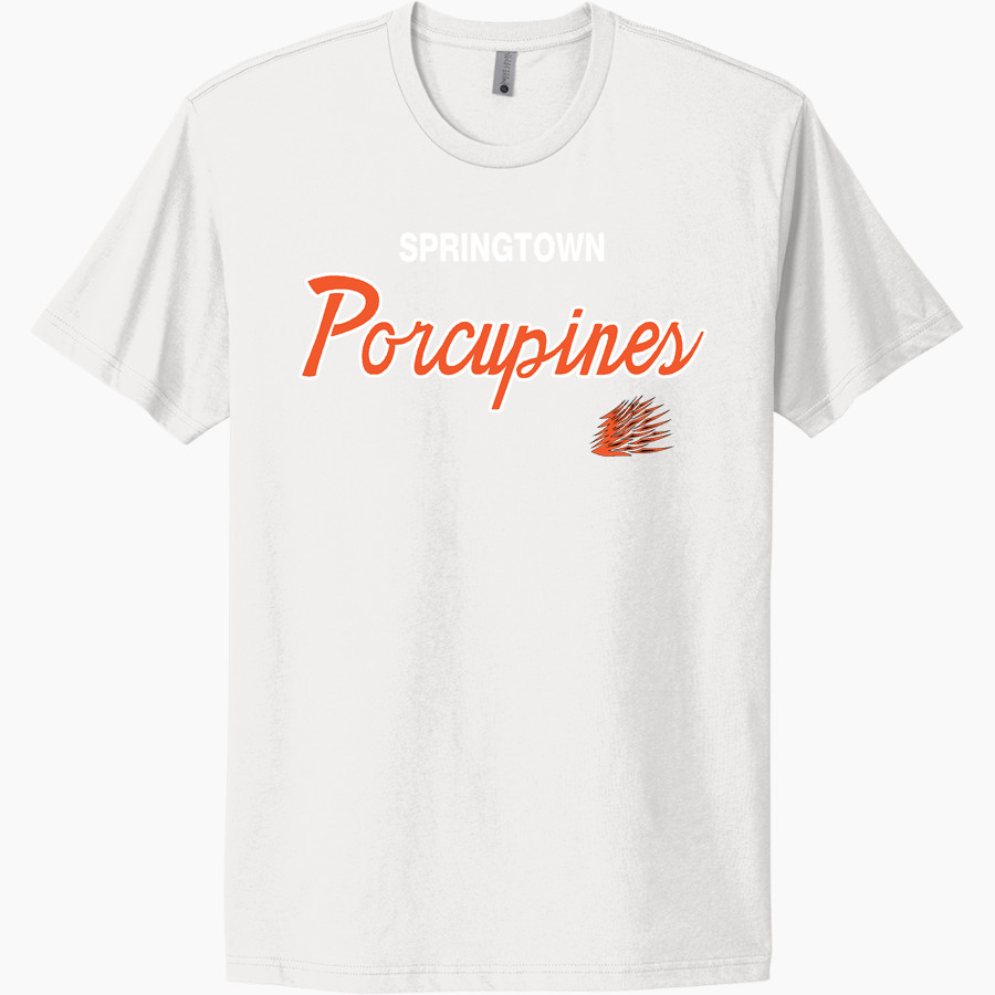 SPRINGTOWN HIGH SCHOOL PORCUPINES Next Level Apparel Unisex Cotton Tee