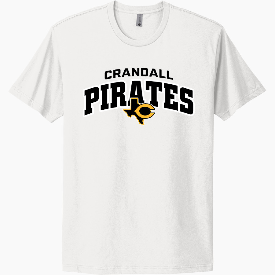 CRANDALL HIGH SCHOOL PIRATES <span class="pdp-name-mascot">CRANDALL PIRATES</span> Next Level Apparel Unisex Cotton Tee