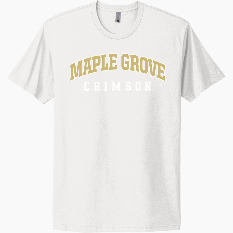 Maple Grove Crimson <span class="pdp-name-mascot">Maple Grove Crimson</span> Next Level Apparel Unisex Cotton Tee
