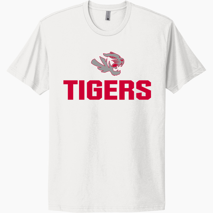 FISHERS HIGH SCHOOL TIGERS <span class="pdp-name-mascot">FISHERS TIGERS</span> Next Level Apparel Unisex Cotton Tee