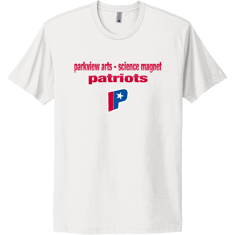 PARKVIEW ARTS-SCIENCE MAGNET H S PATRIOTS <span class="pdp-name-mascot">PARKVIEW ARTS - SCIENCE MAGNET PATRIOTS</span> Next Level Apparel Unisex Cotton Tee