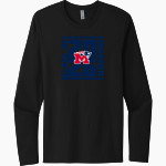 Marion Patriots Next Level Men's Cotton Long Sleeve T-Shirt Front Thumbnail