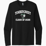 Timbercrest Wolves <span class="pdp-name-mascot">Timbercrest Wolves</span> Next Level Men's Cotton Long Sleeve T-Shirt Front Thumbnail