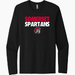 SOMERSET HIGH SCHOOL SPARTANS <span class="pdp-name-mascot">SOMERSET SPARTANS</span> Next Level Men's Cotton Long Sleeve T-Shirt Front Thumbnail