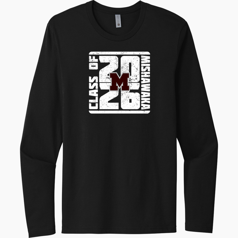 Mishawaka Cavemen Next Level Men's Cotton Long Sleeve T-Shirt