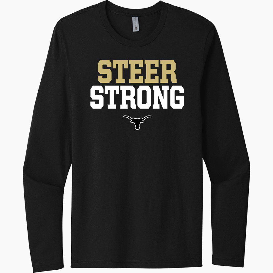 BIG SPRING HIGH SCHOOL STEERS Next Level Men's Cotton Long Sleeve T-Shirt