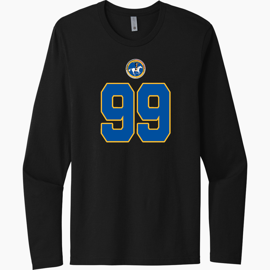 ISANTI HIGH SCHOOL WARRIORS <span class="pdp-name-mascot">SANTEE WARRIORS</span> Next Level Men's Cotton Long Sleeve T-Shirt