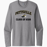 POTTSVILLE HIGH SCHOOL APACHES <span class="pdp-name-mascot">POTTSVILLE APACHES</span> Next Level Men's Cotton Long Sleeve T-Shirt Front Thumbnail