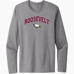 ROOSEVELT HIGH SCHOOL EAGLES <span class="pdp-name-mascot">ROOSEVELT EAGLES</span> Next Level Men's Cotton Long Sleeve T-Shirt Front Thumbnail