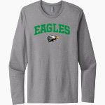 MORGAN HIGH SCHOOL EAGLES <span class="pdp-name-mascot">MORGAN EAGLES</span> Next Level Men's Cotton Long Sleeve T-Shirt Front Thumbnail