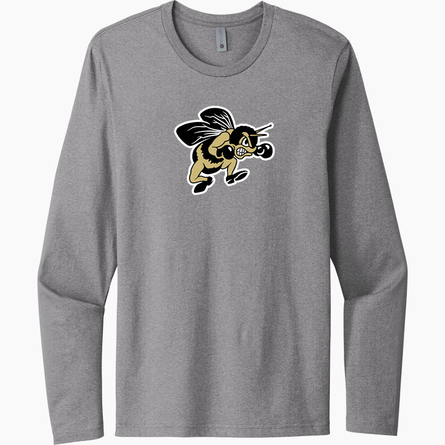 PERRYSBURG HIGH SCHOOL YELLOW JACKETS <span class="pdp-name-mascot">PERRYSBURG YELLOW JACKETS</span> Next Level Men's Cotton Long Sleeve T-Shirt