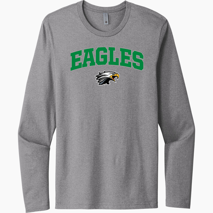 MORGAN HIGH SCHOOL EAGLES <span class="pdp-name-mascot">MORGAN EAGLES</span> Next Level Men's Cotton Long Sleeve T-Shirt