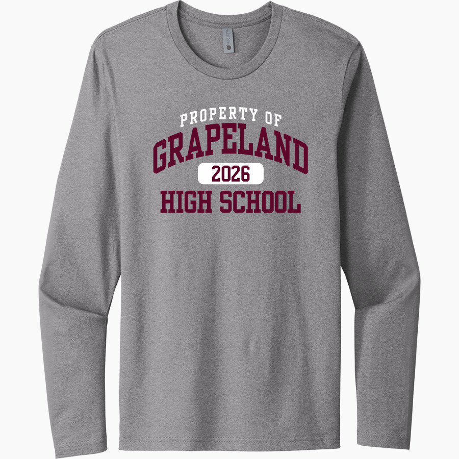 GRAPELAND HIGH SCHOOL SANDIES <span class="pdp-name-mascot">GRAPELAND SANDIES</span> Next Level Men's Cotton Long Sleeve T-Shirt