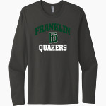 Franklin Quakers <span class="pdp-name-mascot">Franklin Quakers</span> Next Level Men's Cotton Long Sleeve T-Shirt Front Thumbnail