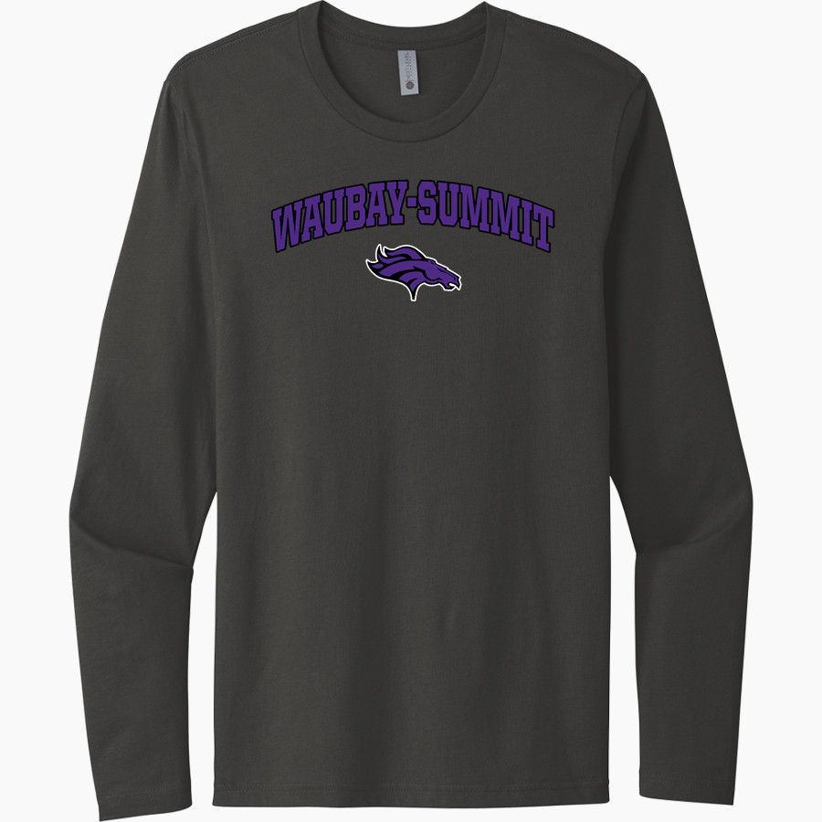 Waubay-Summit Mustangs Next Level Men's Cotton Long Sleeve T-Shirt