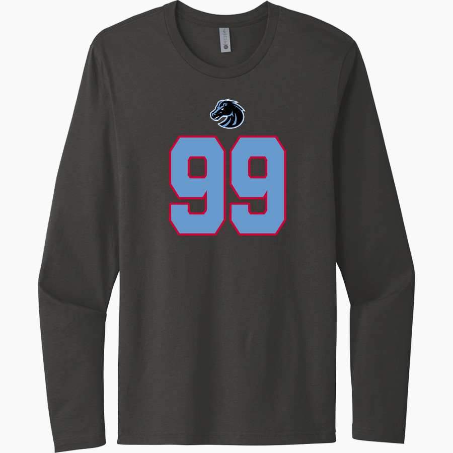 Zachary Broncos Next Level Men's Cotton Long Sleeve T-Shirt