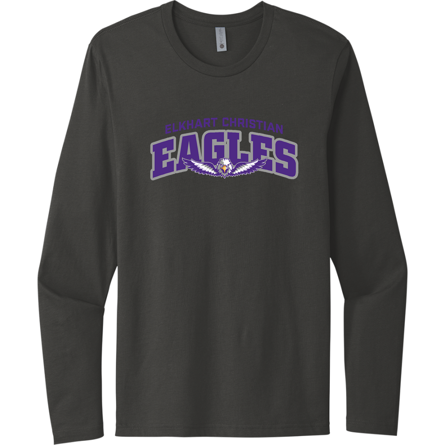 Elkhart Christian Eagles <span class="pdp-name-mascot">Elkhart Christian Eagles</span> Next Level Apparel Men's Cotton Long Sleeve T-Shirt