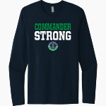 JOHN F KENNEDY HIGH SCHOOL COMMANDERS <span class="pdp-name-mascot">JOHN F KENNEDY COMMANDERS</span> Next Level Men's Cotton Long Sleeve T-Shirt Front Thumbnail