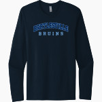 BARTLESVILLE HIGH SCHOOL BRUINS <span class="pdp-name-mascot">BARTLESVILLE BRUINS</span> Next Level Men's Cotton Long Sleeve T-Shirt Front Thumbnail